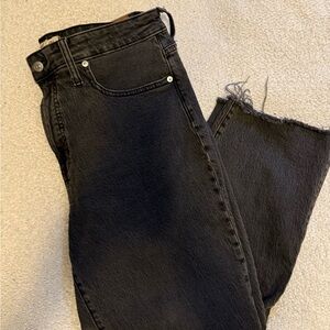 MADEWELL Black Distressed Women's Jeans